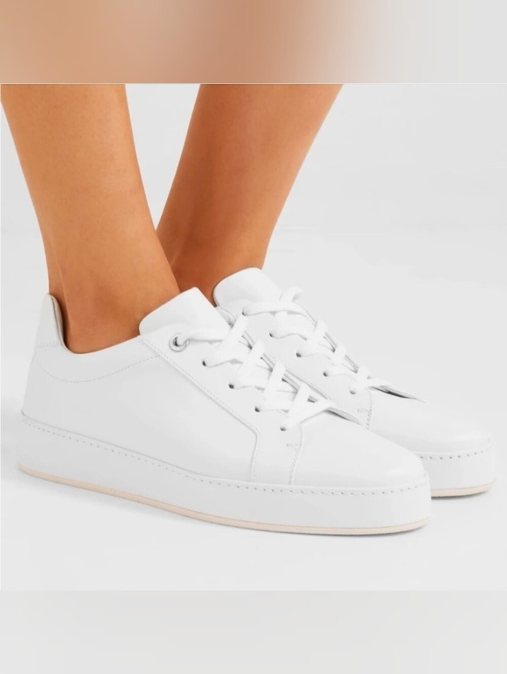LORO PIANA "Nuages" Leather Low-Top Sneakers Size IT 39 (US9)